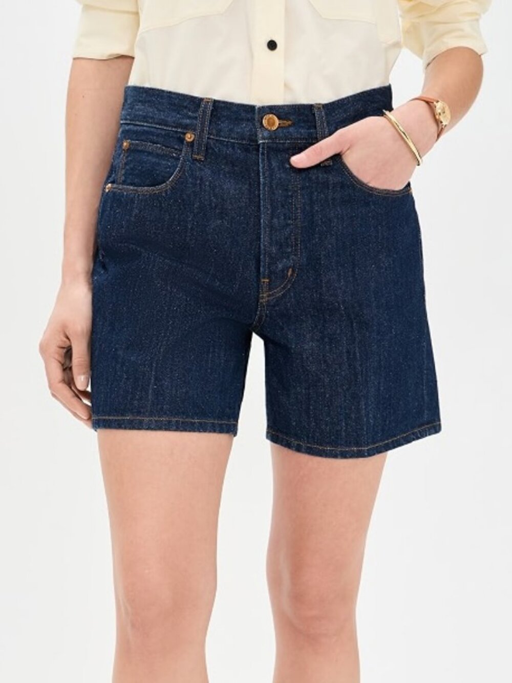 Jamie Haller The Tailored Shorts in Raw Rinse 25